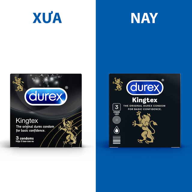 [HỘP 3 CÁI] Bao Cao Su Durex Kingtex Condoms (Che tên sản phẩm khi giao hàng)