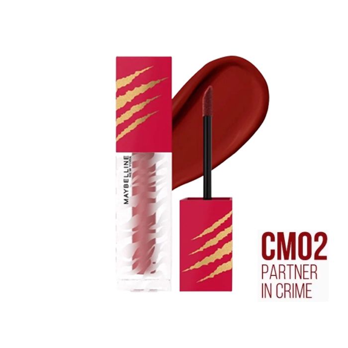 [Phiên Bản Giới Hạn] Son Kem Mịn Lì Như Nhung Maybelline Cushion Mattes New York Limited 6.4ml - CM55 - ĐỎ ÁNH KIM