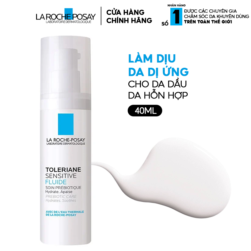 Sữa Dưỡng Ẩm La Roche-Posay Làm Dịu Và Bảo Vệ Da Nhạy Cảm Toleriane Sensitive Fluide 40ml