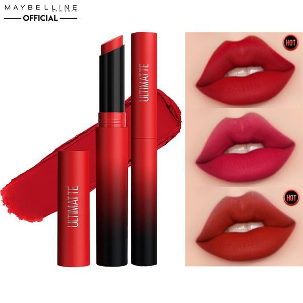 Son Thỏi Lì, Siêu Nhẹ, Mịn Môi Maybelline Ultimatte By Color Sensational Matte Lipstick 1.7g