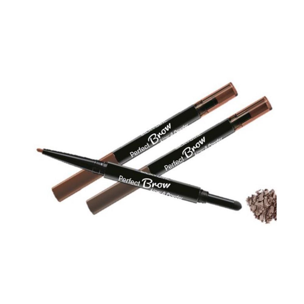 Chì Kẻ Mày Silkygirl Tạo Hiệu Ứng Nét Mày Tự Nhiên Perfect Brow Liner & Powder 0.5g #02 DARK BROWN