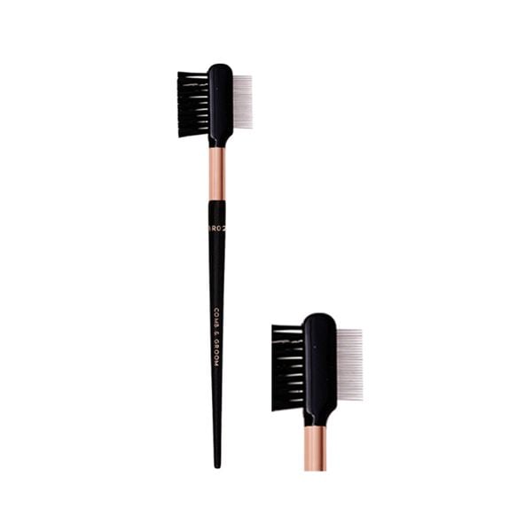  Cọ Lược Và Bàn Chải Mày Vacosi Eyebrow Brush - BR02 