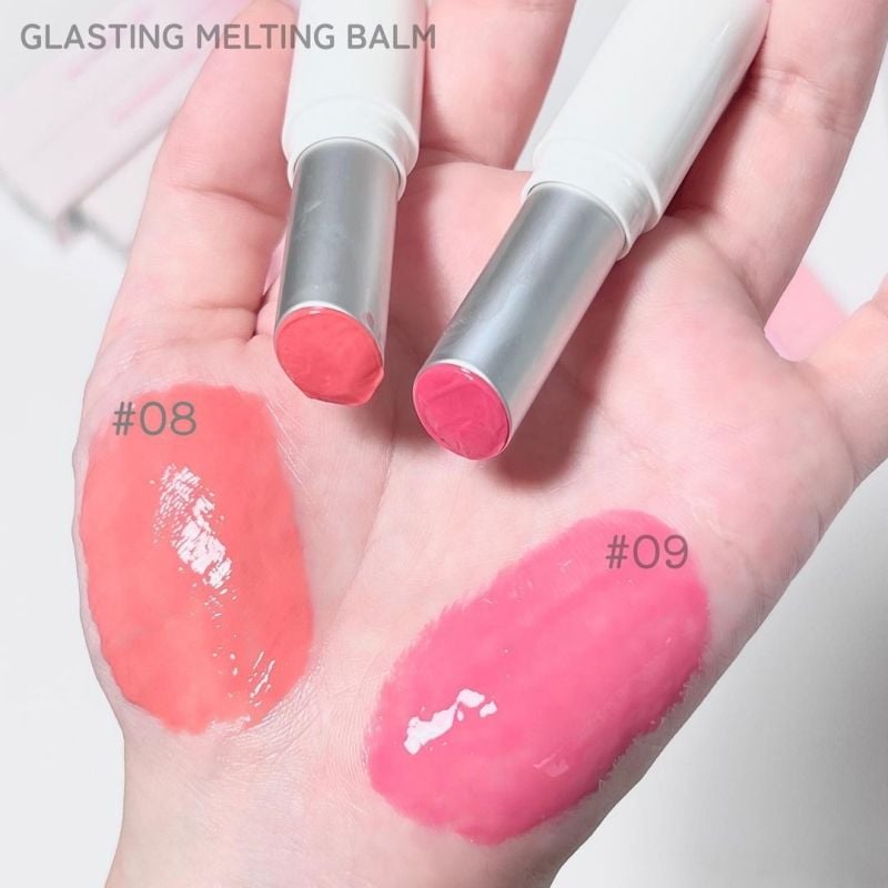 [DUSTY ON THE NUDE][VE-EASY] Son Dưỡng Dạng Thỏi Có Màu Thuần Chay Dưỡng Ẩm Mềm Môi Romand Glasting Melting Balm 3.5g