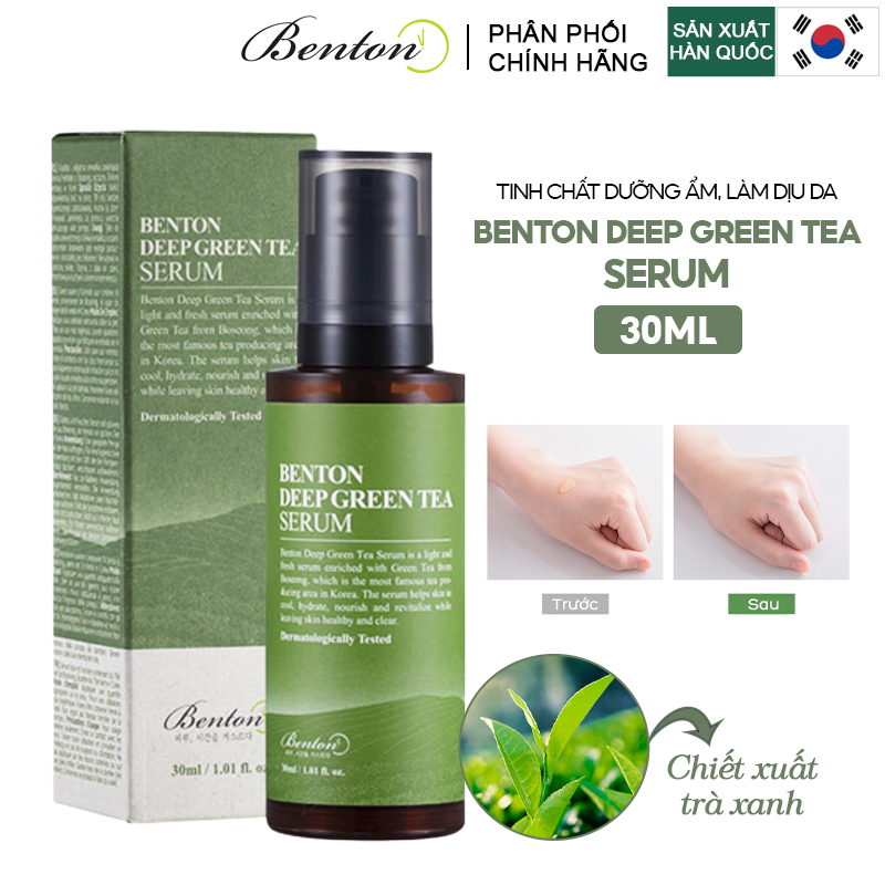 Serum Benton Tinh Chất Dưỡng Ẩm, Làm Dịu Da Serum Benton Deep Green Tea Serum 30ml