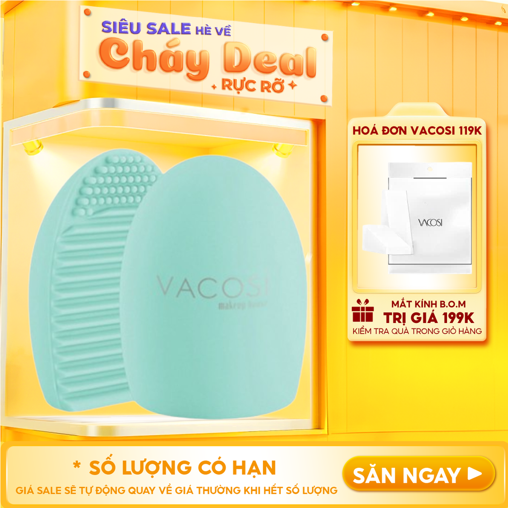 Dụng Cụ Vệ Sinh Cọ Vacosi Brushegg RC01 - Màu Ngẫu Nhiên