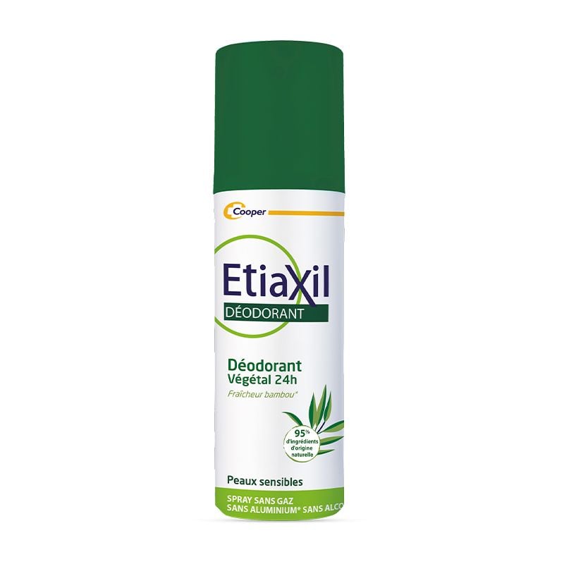 Xịt Khử Mùi Hàng Ngày Chiết Xuất Nha Đam Etiaxil Deodorant Vegetal 24H Spray Sans Gaz 100ml