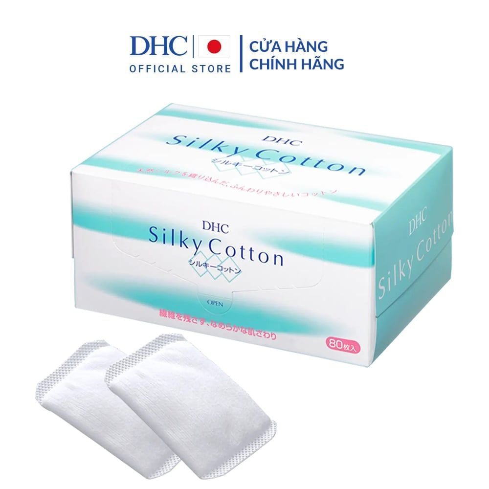 Bông Tẩy Trang DHC Silky Cotton - 80 Miếng