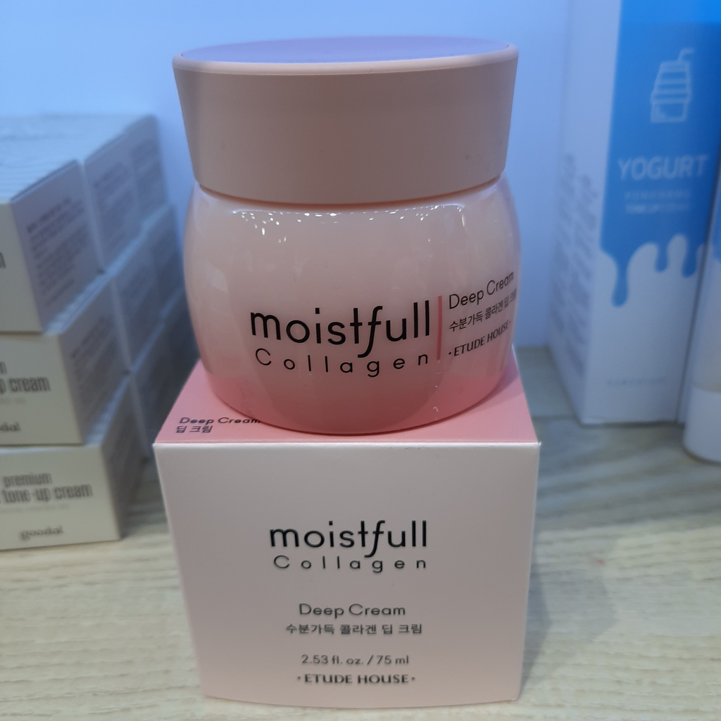 [Da Khô] Kem Dưỡng Ẩm Sâu Giúp Da Duy Trì Độ Ẩm Mịn Etude House Moistfull Collagen Deep Cream 75ml