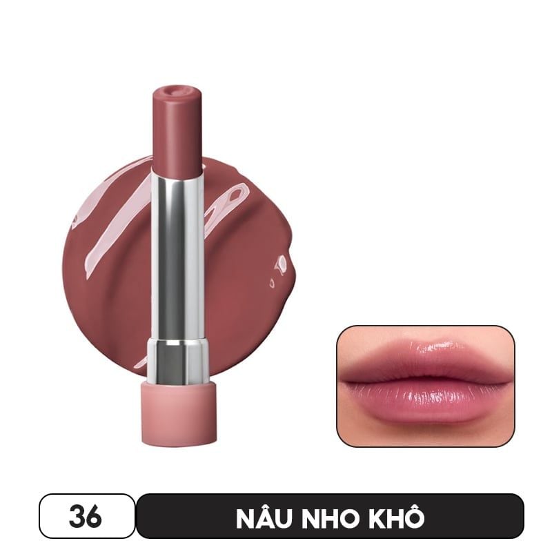 Son Bóng Dưỡng Môi Có Màu 3CE Glazy Lip Glow 5g
