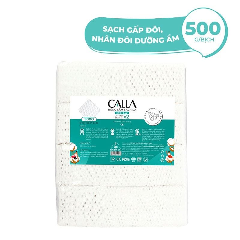 Bông Tẩy Trang Làm Sạch Da Bông Bạch Tuyết Calla Facial Cotton Pads