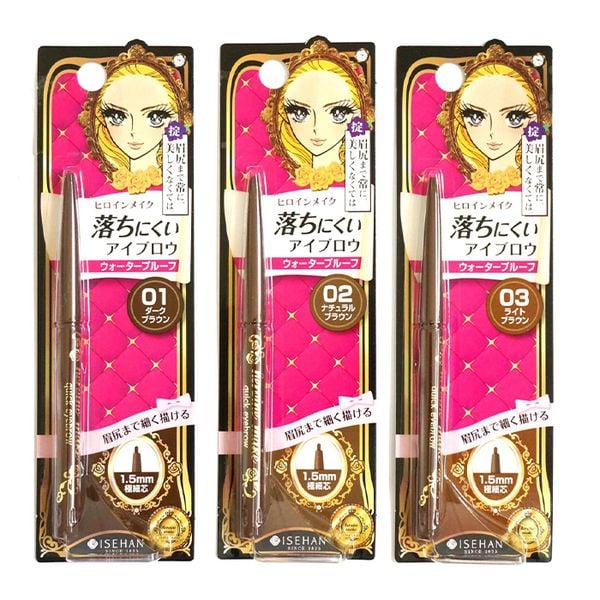  Chì Kẻ Mày Siêu Mảnh, Sắc Nét, Lâu Trôi Kissme Heroine Make Quick Eyebrow 0.07g 