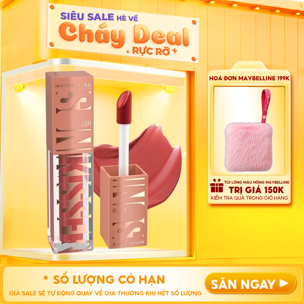 Má Hồng Kem Căng Mọng, Bền Màu Maybelline Sunkisser Blush 4.7ml