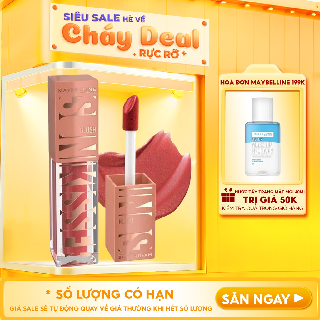Má Hồng Kem Căng Mọng, Bền Màu Maybelline Sunkisser Blush 4.7ml