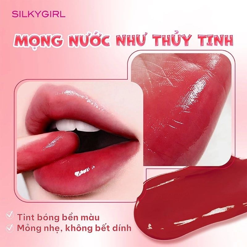 Son Tint Bóng Silkygirl Tint Up! Lip Glass 3g