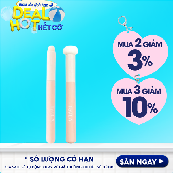 [NHẬP KHẨU] Cọ Tán Son Môi, Che Khuyết Điểm Đầu Tròn Siêu Mịn Đa Năng TOOLA Brush