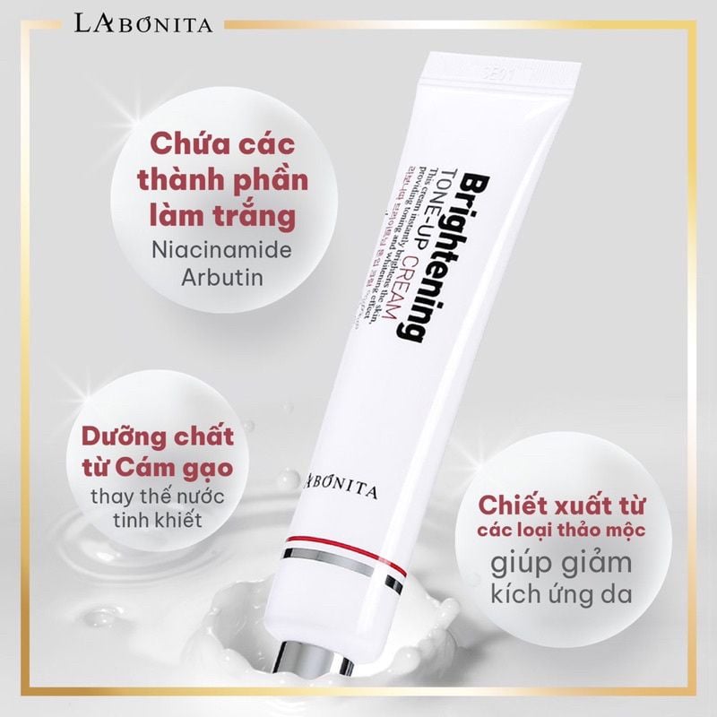 Kem Dưỡng La Bonita Hỗ Trợ Dưỡng Sáng Da & Nâng Tông Da Brightening Tone Up Cream 40ml