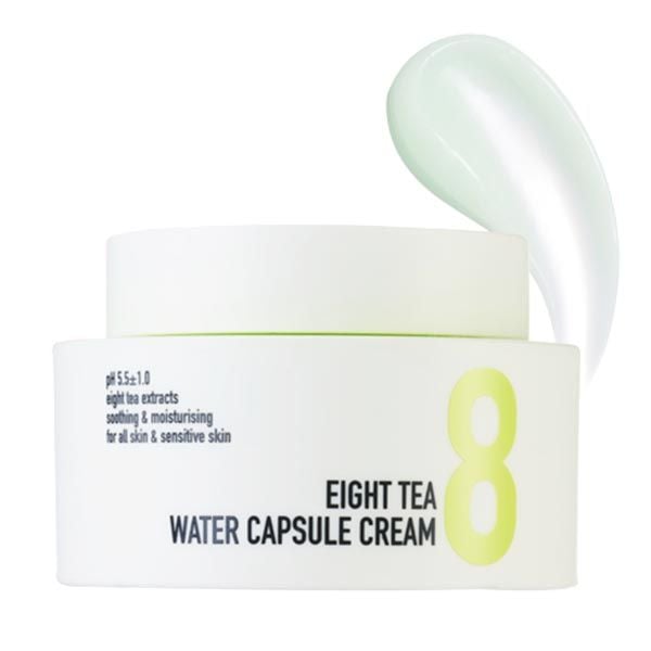  Kem Dưỡng B.O.M Cấp Nước Giúp Da Ẩm Mịn Eight Tea Water Capsule Cream 50g 