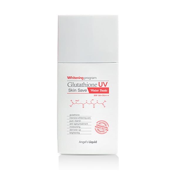 Kem Chống Nắng Dưỡng Trắng, Bảo Vệ Da Angel's Liquid Glutathione UV Skin Save - Water Basic 50ml