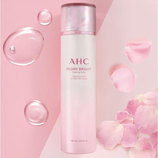 Nước Hoa Hồng Làm Sáng Da AHC Peony Bright Clearing Toner 150ml