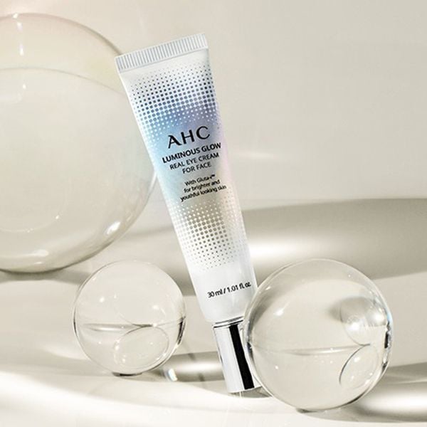 Kem Dưỡng Mắt AHC Cải Thiện Nếp Nhắn, Hỗ Trợ Dưỡng Sáng Da Luminous Glow Real Eye Cream For Face 30ml