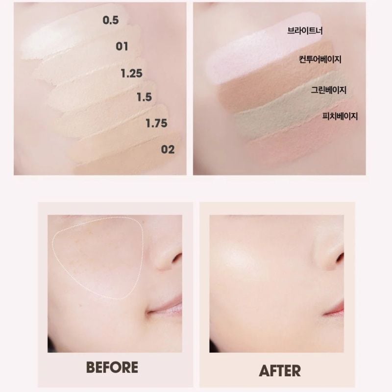 Kem Che Khuyết Điểm Có Chống Nắng Hàn Quốc The Saem Cover Perfection Tip Concealer SPF28/PA++