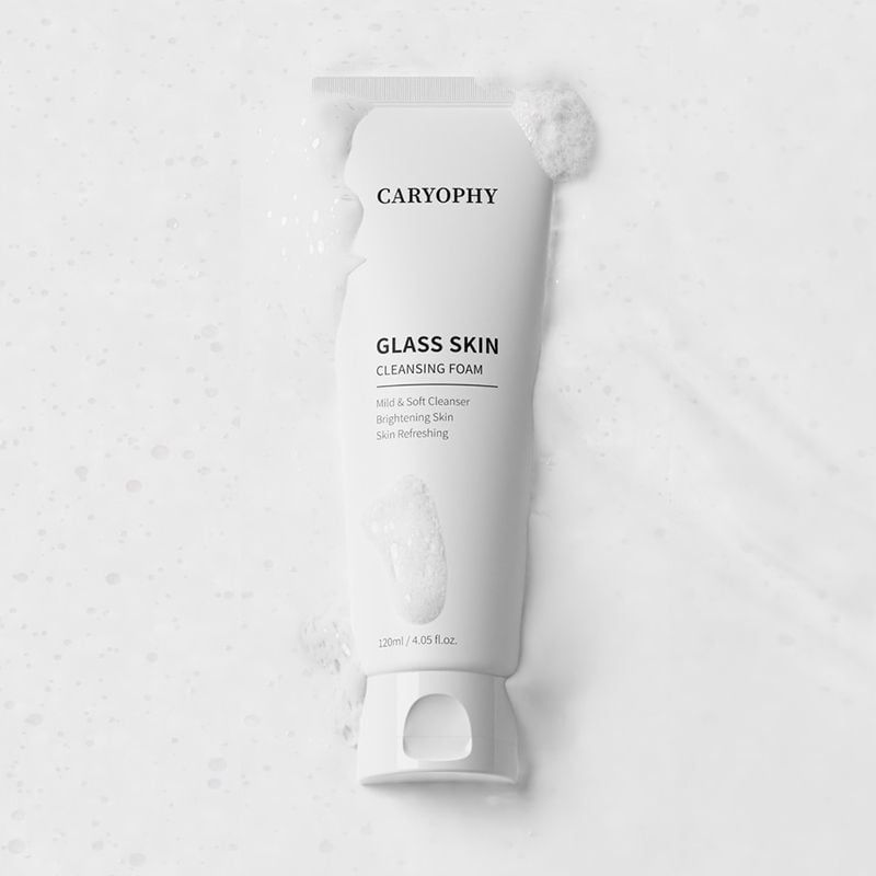 Sữa Rửa Mặt Caryophy Tạo Bọt Hỗ Trợ Làm Sáng Da Glass Skin Cleansing Foam 120ml