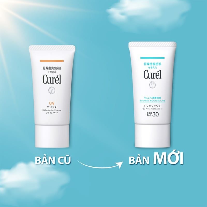 Kem Chống Nắng Dạng Tinh Chất Cho Da Khô Nhạy Cảm Curél UV Protection Essence SPF 30/PA++ 50g