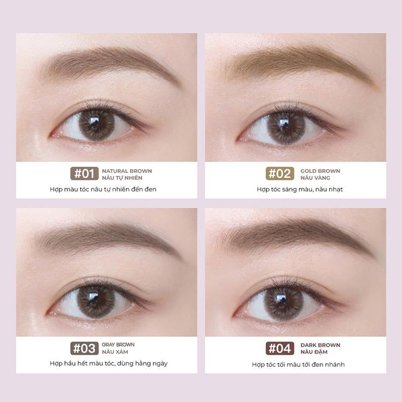 thegioiskinfood.com - Mascara Chân Mày Tự Nhiên, Bền Màu, Lâu Trôi Judydoll Eyebrow Mascara 2.5g