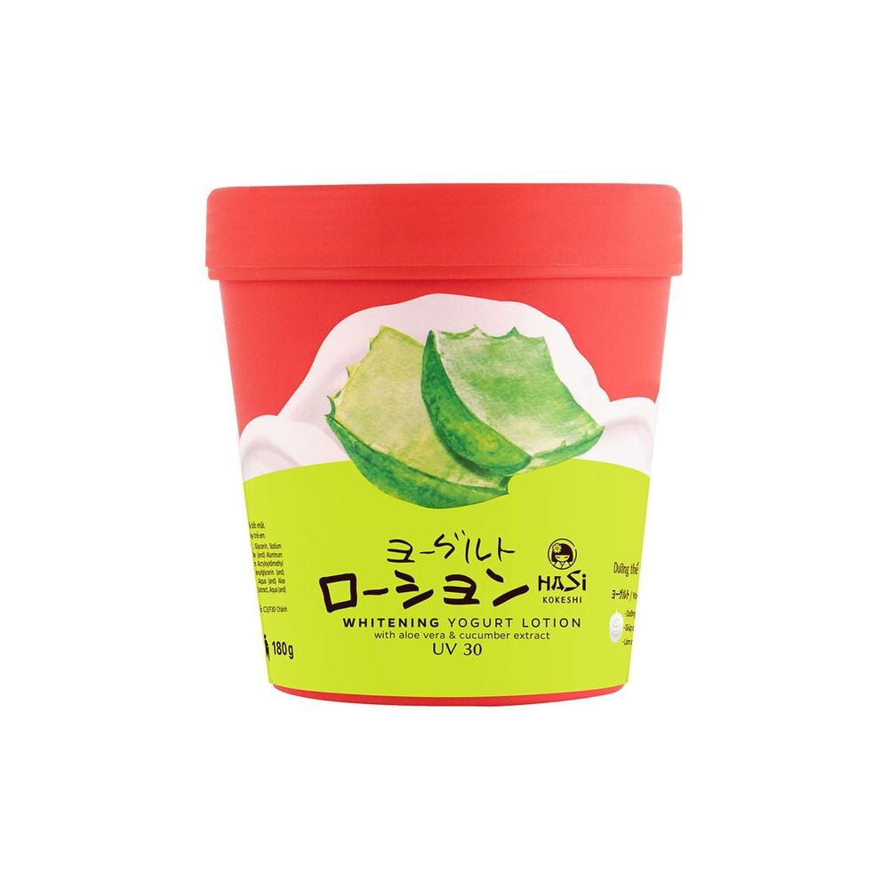 [180g] Sữa Dưỡng Thể Hỗ Trợ Dưỡng Trắng Da Hasi Whitening Yogurt Lotion UV30