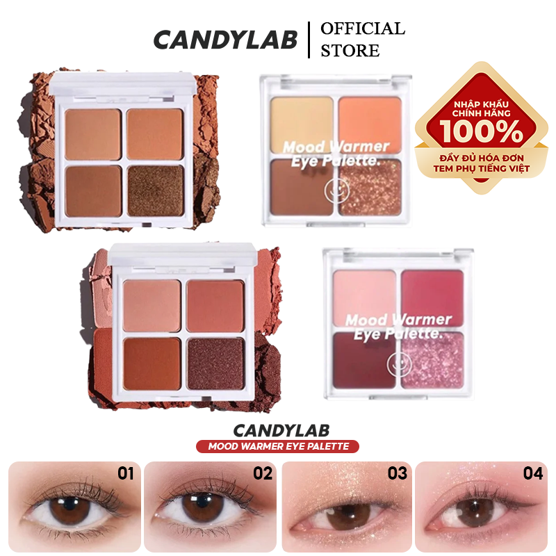 [Candylab x NCT Dream] Bảng Phấn Mắt 4 Ô Xinh Lung Linh Candylab Mood Warmer Eye Palette 6.4g #02