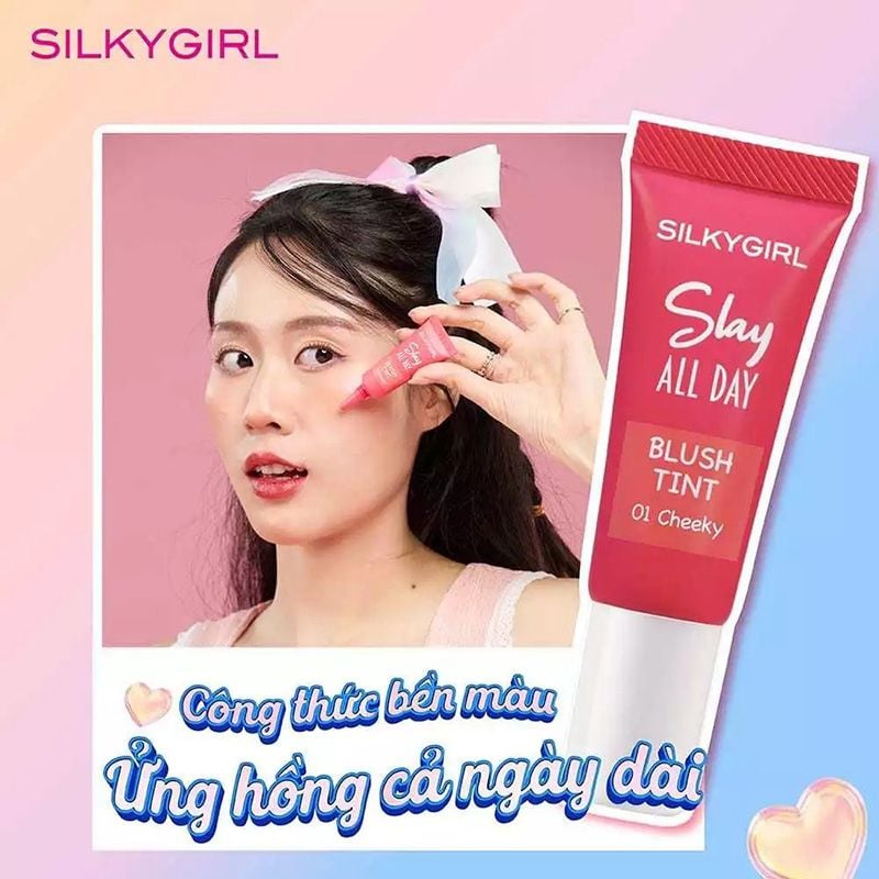 Má Hồng Kem Silkygirl Slay All Day Blush Tint 10ml