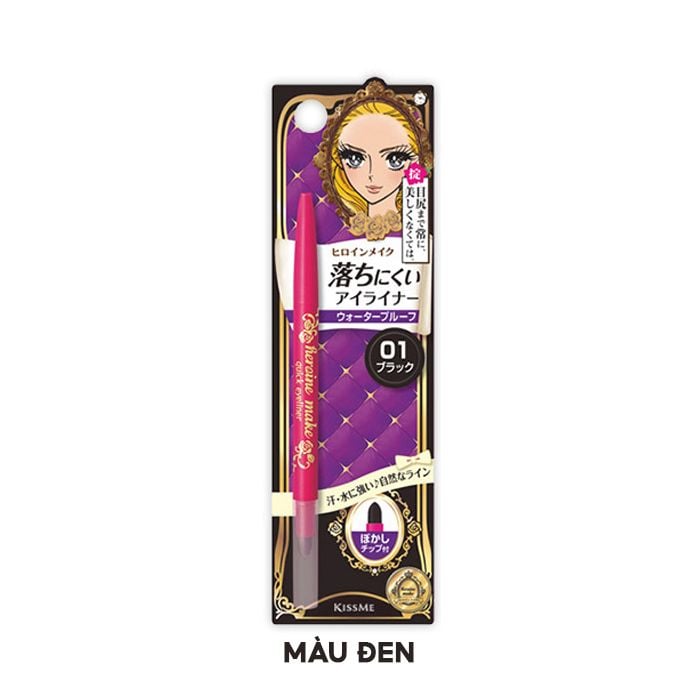 Chì Kẻ Mắt Nét Mảnh, Lâu Trôi Kissme Heroine Make Quick Eyeliner 0.1g