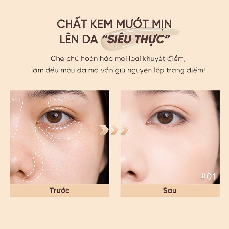 Kem Che Khuyết Điểm Judydoll Traceless Cloud-Touch Concealer 3.2g