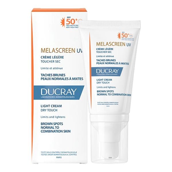 Kem Chống Nắng Ducray Chuyên Biệt Cho Da Bị Đốm Nâu Melascreen UV Light Cream SPF50+ 40ml