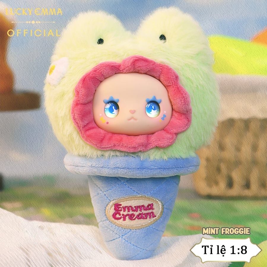 Móc Khóa Gấu Bông Lucky Emma Scoop Ice Cream Series - MJ-000095