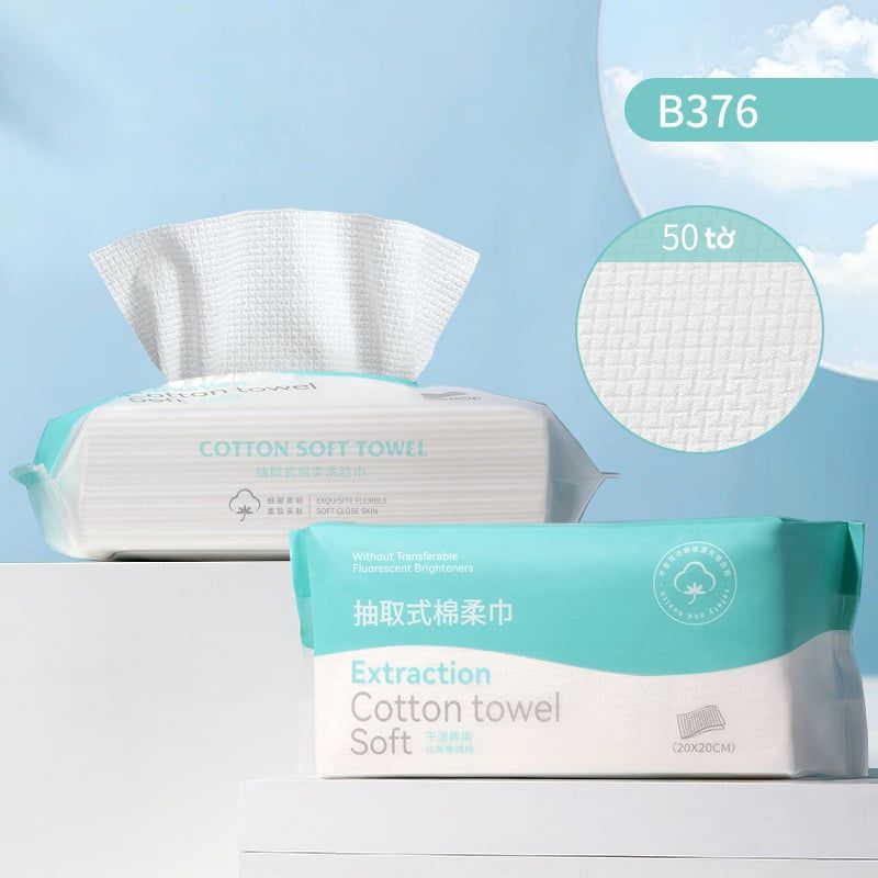 [NHẬP KHẨU] Khăn Mặt Khô Đa Năng Mềm Mịn, Dùng Tẩy Trang LMLTOP Extraction Cotton Towel Soft