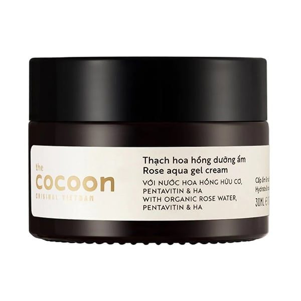 Kem Dưỡng Ẩm Dạng Thạch Cocoon Từ Hoa Hồng Tươi Giúp Nuôi Dưỡng & Khóa Ẩm Rose Aqua Gel Cream