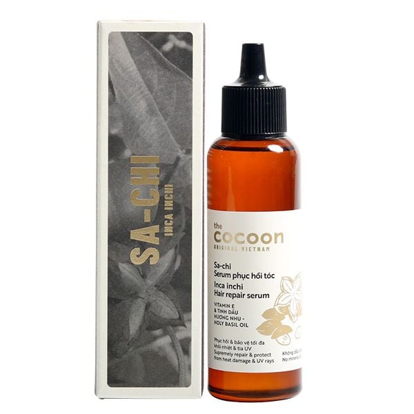 Tinh Chất Hỗ Trợ Phục Hồi Tóc Tinh Dầu Sachi The Cocoon Inca Inchi Hair Repair Serum 70ml