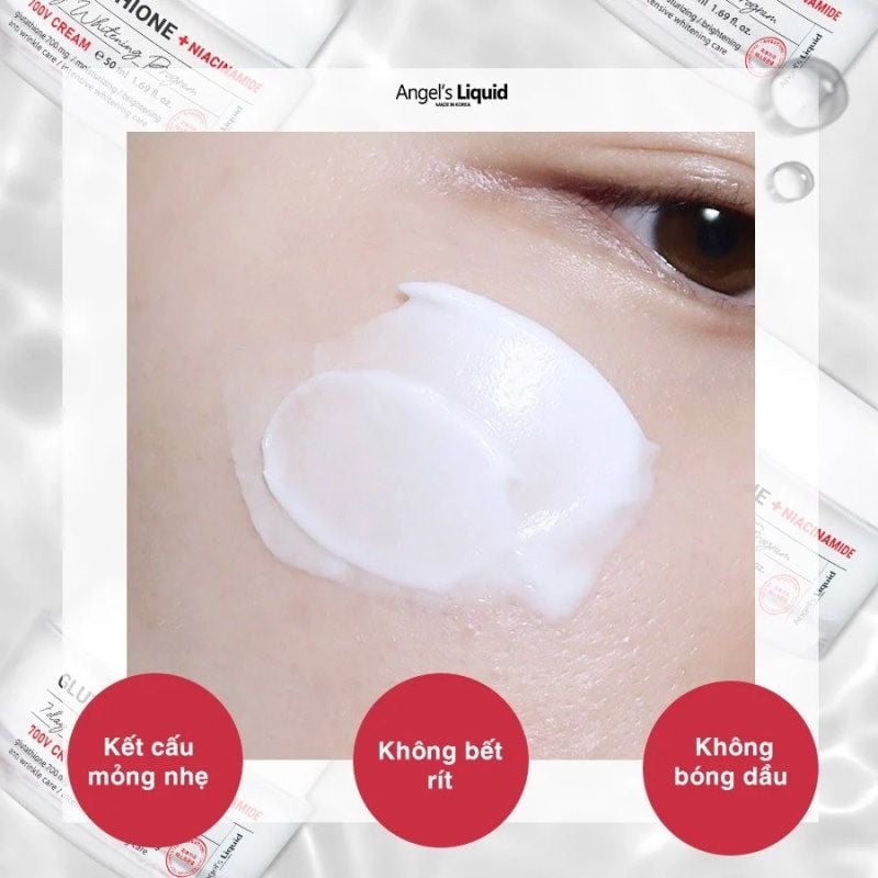Kem Dưỡng Angel's Liquid Hỗ Trợ Dưỡng Trắng Glutathione + Niacinamide 7Day Whitening Program 700 V-Cream 50ml