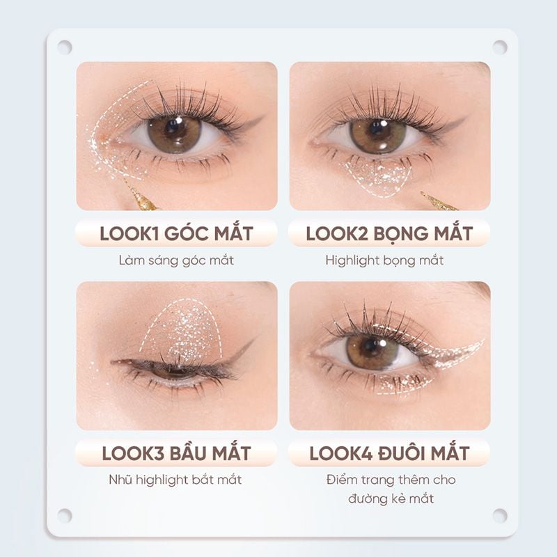 Nhũ Mắt Dạng Lỏng Lấp Lánh, Chống Thấm Nước Judydoll Liquid Eyeshadow 1.8g