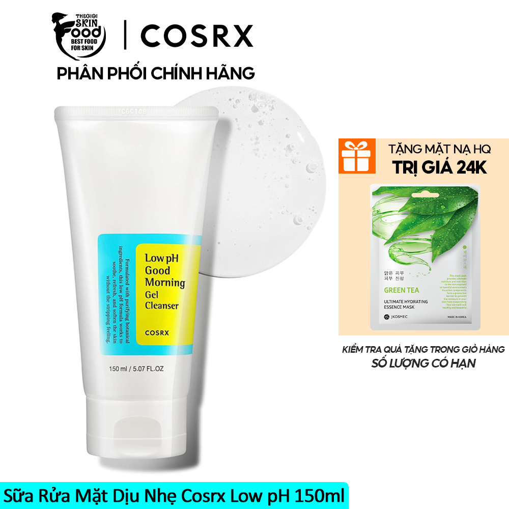 Sữa Rửa Mặt Dạng Gel Dịu Nhẹ Cosrx Low pH Good Morning Gel Cleanser