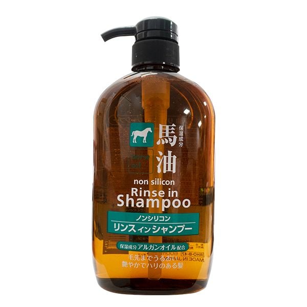 [600ml] Dầu Gội Dưỡng Tóc Bóng Mượt Cosme Station Horse Oil Non Silicon Rinse In Shampoo