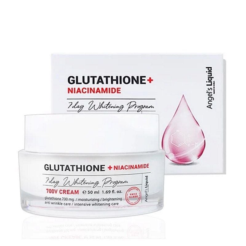 Kem Dưỡng Angel's Liquid Hỗ Trợ Dưỡng Trắng Glutathione + Niacinamide 7Day Whitening Program 700 V-Cream 50ml