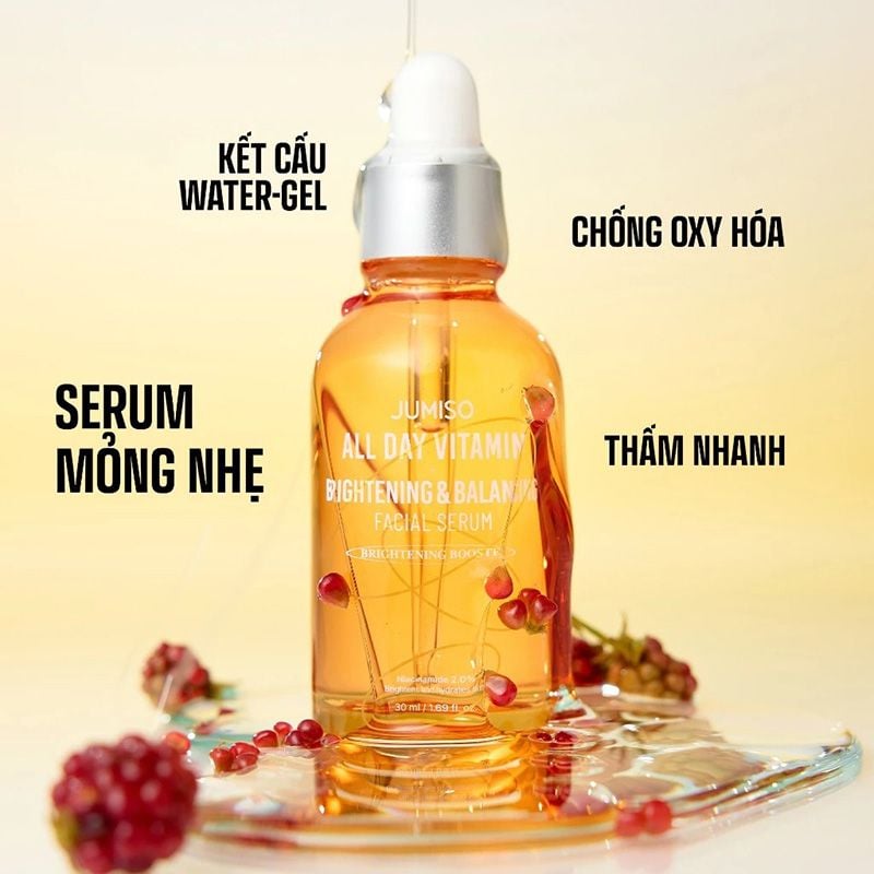 Serum Jumiso Dưỡng Sáng Mờ Thâm All Day Vitamin Brightening And Balancing Facial Serum 30ml