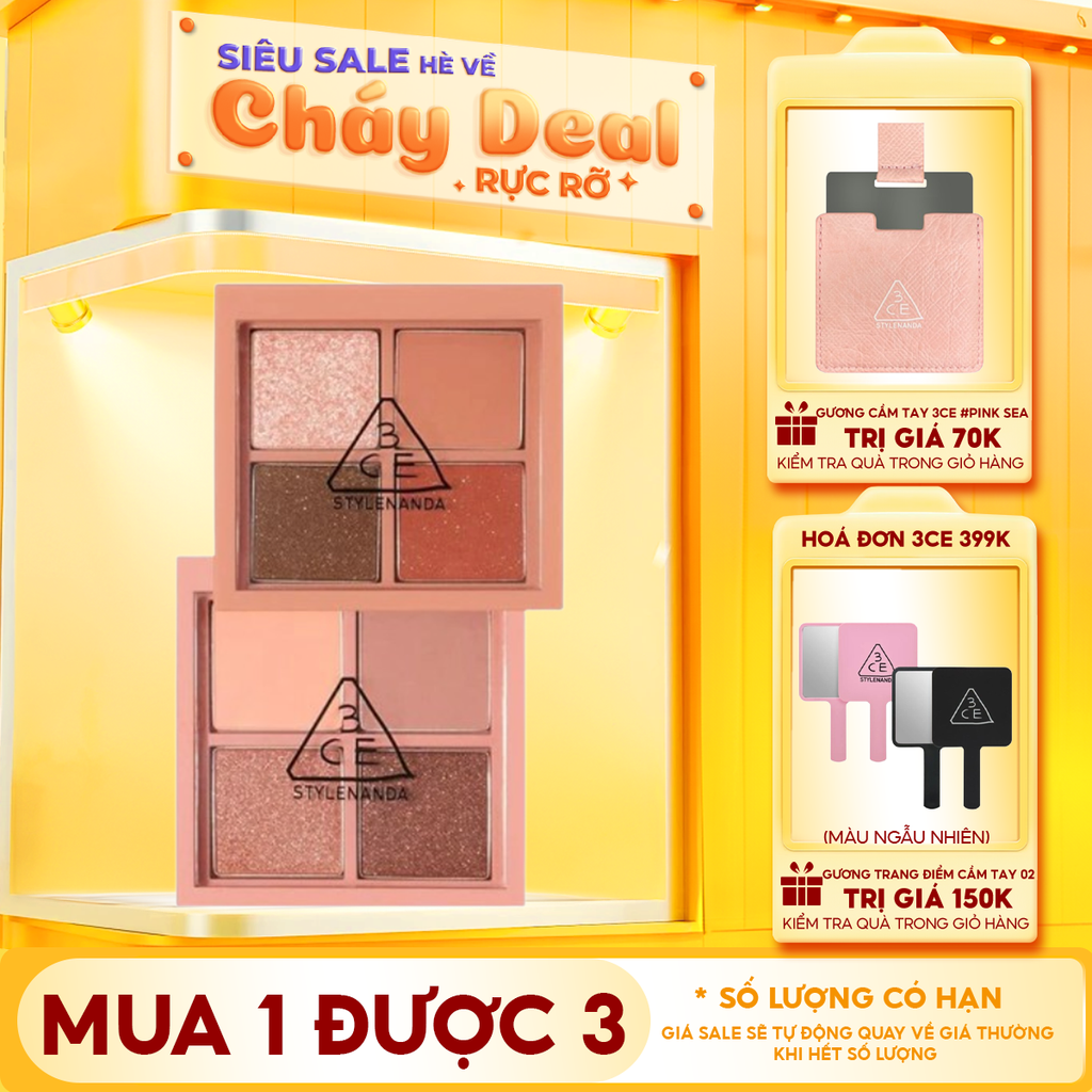 Bảng Phấn Mắt 4 Màu 3CE Mini Multi Eye Color Palette 3.2g