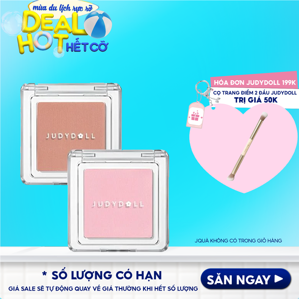 Phấn Má Hồng Đơn Sắc Lên Màu Chuẩn Judydoll Blush Powder