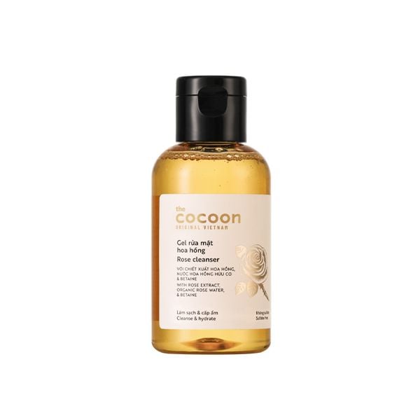 Sữa Rửa Mặt Dạng Gel Chiết Xuất Nước Hoa Hồng The Cocoon Rose Cleanser 140ml