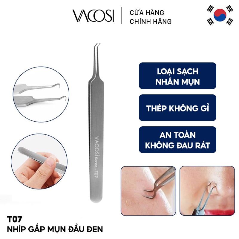 Nhíp Gắp Mụn Đầu Đen Vacosi T07 – THẾ GIỚI SKINFOOD