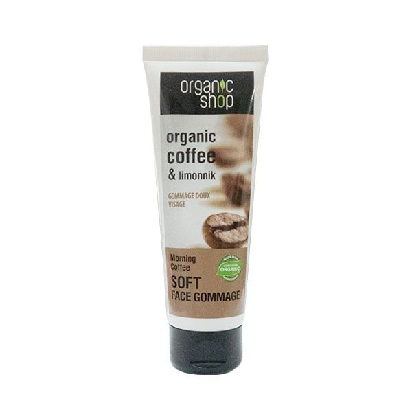 Tẩy Tế Bào Chết Organic Shop Chiết Xuất Cà Phê Soft Face Gommage Morning Coffee 75ml