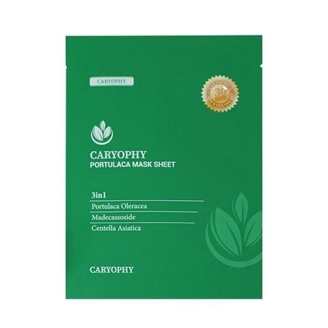  [Gift] Mặt Nạ Miếng Làm Dịu, Phục Hồi Dành Cho Da Dầu Mụn Caryophy Portulaca Mask Sheet - Trị giá 50k 